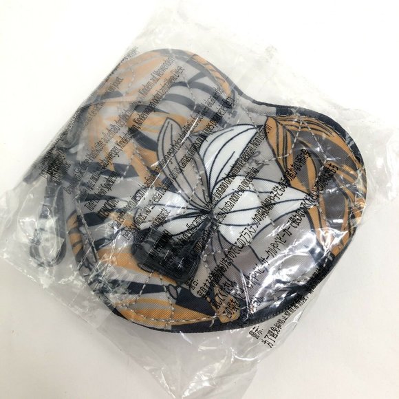 NEW NWT Lug Heart Coin Pouch LILY GRAY Wallet Floral Flowers - Picture 3 of 5